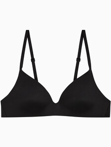 Buy 여성 퍼펙틀리 핏 AF 와이어프리 티셔츠 브라 in color BLACK