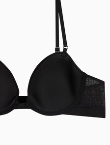 Buy 여성 스컬프트 레이스 데미 브라 in color BLACK