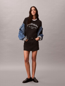 Buy 여성 캘빈클라인 링거 티 in color BLACK