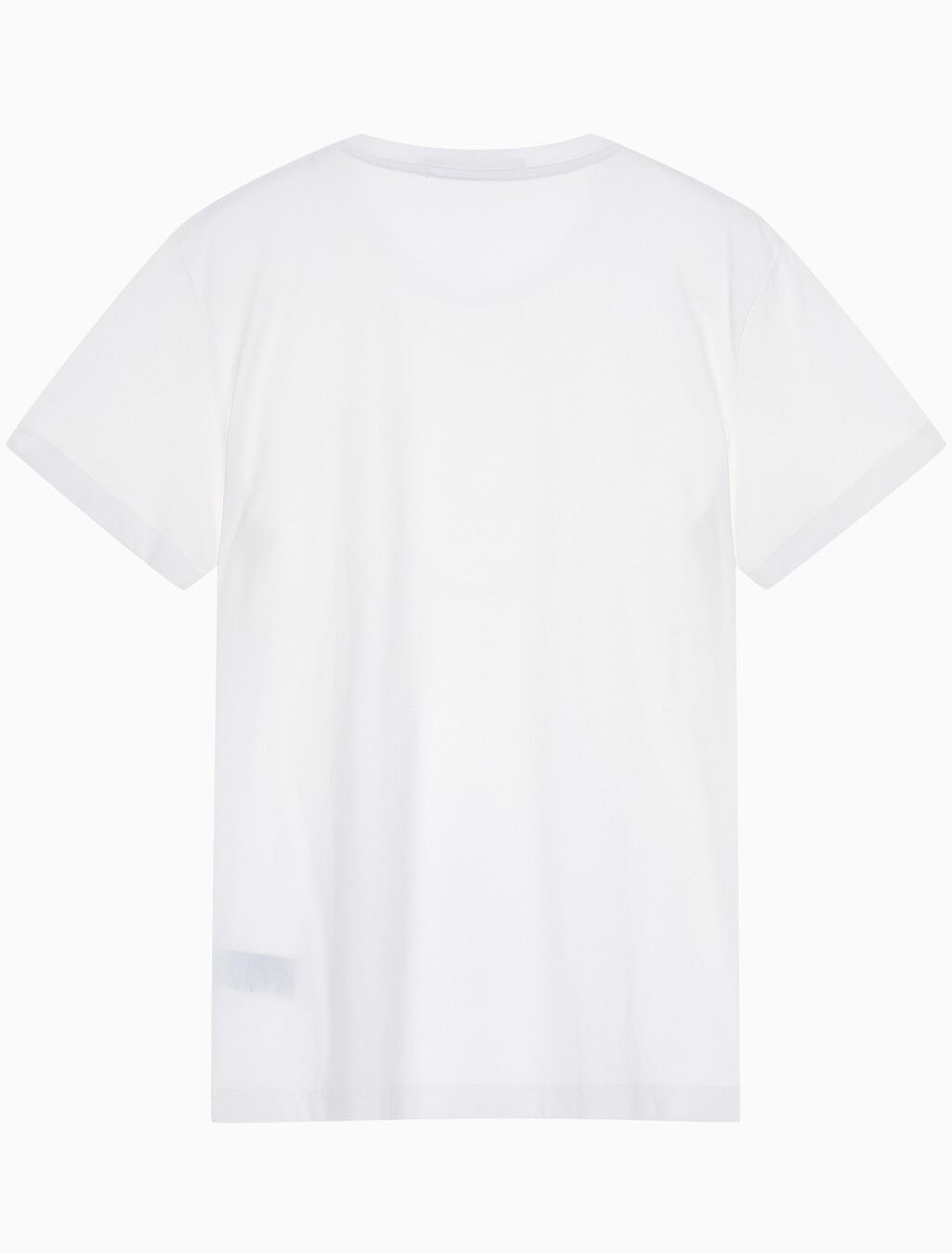 Buy 남성 레귤러핏 솔리드 CK 로고 반팔 티셔츠 in color BRIGHT WHITE