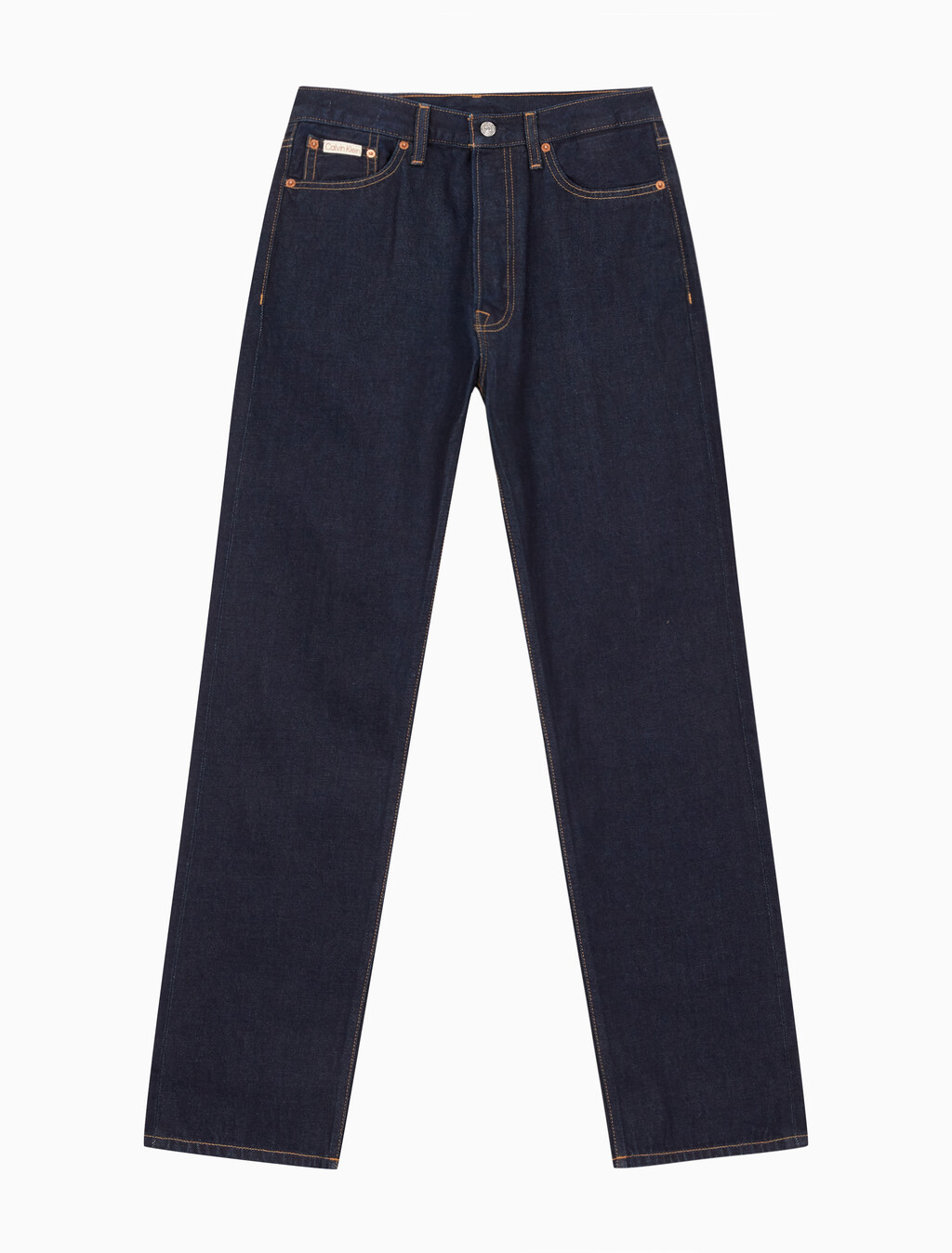 Buy 남성 스트레이트핏 린스 데님 in color CK RAW SELVEDGE