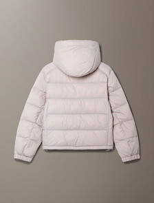 Buy 여성 미드웨이트 트랜스페어런트 다운 자켓 in color PINK GREY