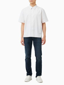 Buy 솔리드 포플린 박시 릴렉스 셔츠 in color Sand White