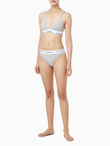 Buy 여성 아이콘 코튼 모달 트라이앵글 in color GREY HEATHER