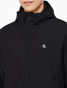 Buy 남성 후드 립스탑 해링턴 자켓 in color BLACK