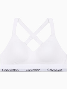 Buy 여성 아이콘 코튼 모달 리프트 브라렛 in color WHITE