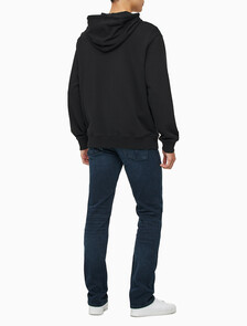 Buy 남성 릴렉스핏 CK 뱃지 로고 집업 후디 in color CK BLACK