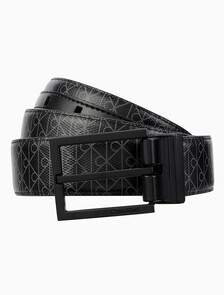 Buy 남성 클래식 스퀘어 버클 32mm 벨트 in color BLACK