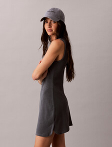 Buy 여성 타올 로고 미니드레스 in color DARK GREY