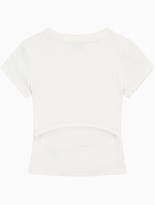 Buy 여성 컷아웃 립 탑 in color TOFU