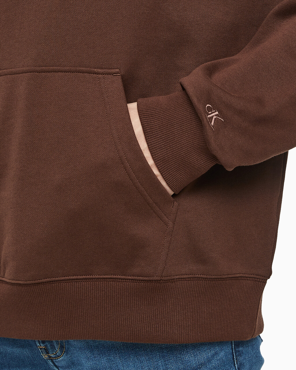 Buy 남성 롱슬리브 럭비 탑 in color DARK BROWN