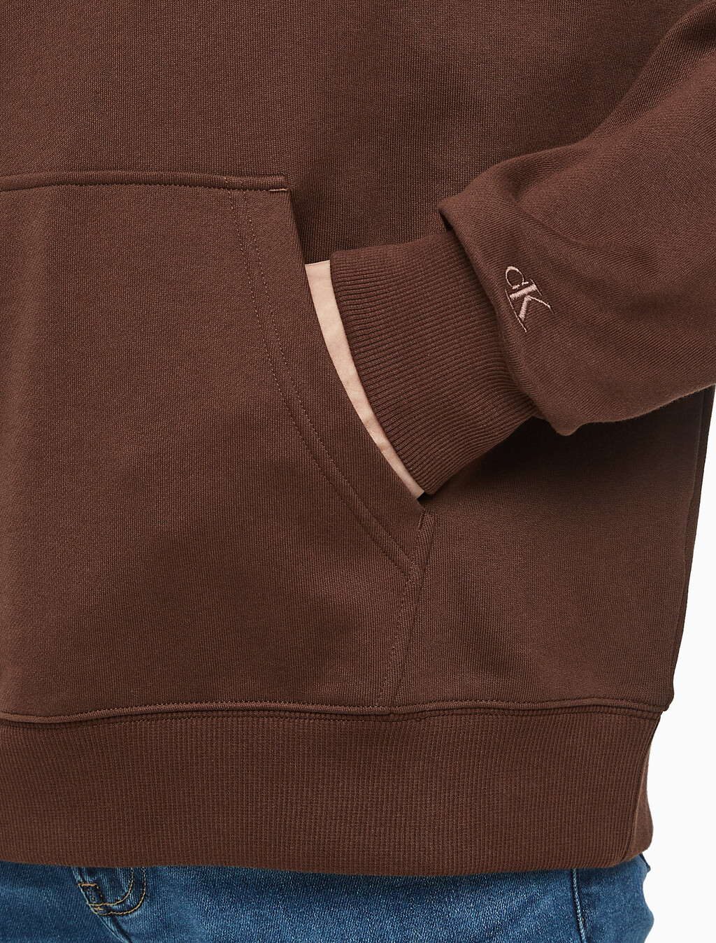 Buy 남성 롱슬리브 럭비 탑 in color DARK BROWN