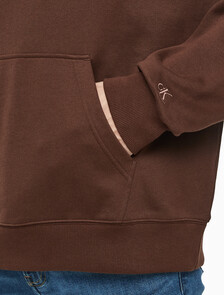 Buy 남성 롱슬리브 럭비 탑 in color DARK BROWN