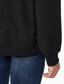 Buy 남녀공용 릴렉스핏 모노그램 로고 스웻셔츠 in color CK BLACK