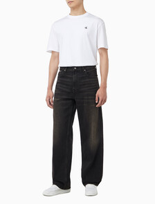 Buy 남성 배기핏 에스프레소 블랙 데님 in color Black