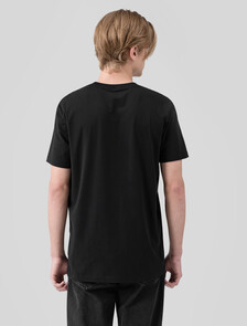 Buy 남성 레귤러핏 인스티튜셔널 로고 스트레치 반팔 티셔츠  in color CK BLACK