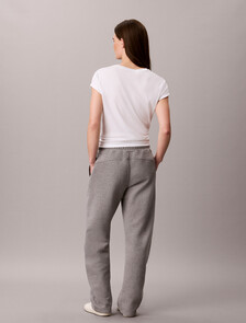 Buy 여성 텍스쳐드 와이드레그 팬츠 in color MEDIUM GREY HEATHER