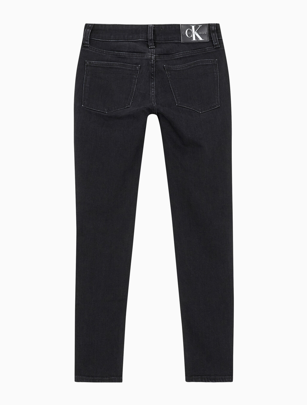 Buy 여성 바디핏 5 포켓 앵클 블랙 데님 in color WASHED BLACK LOGO LACE