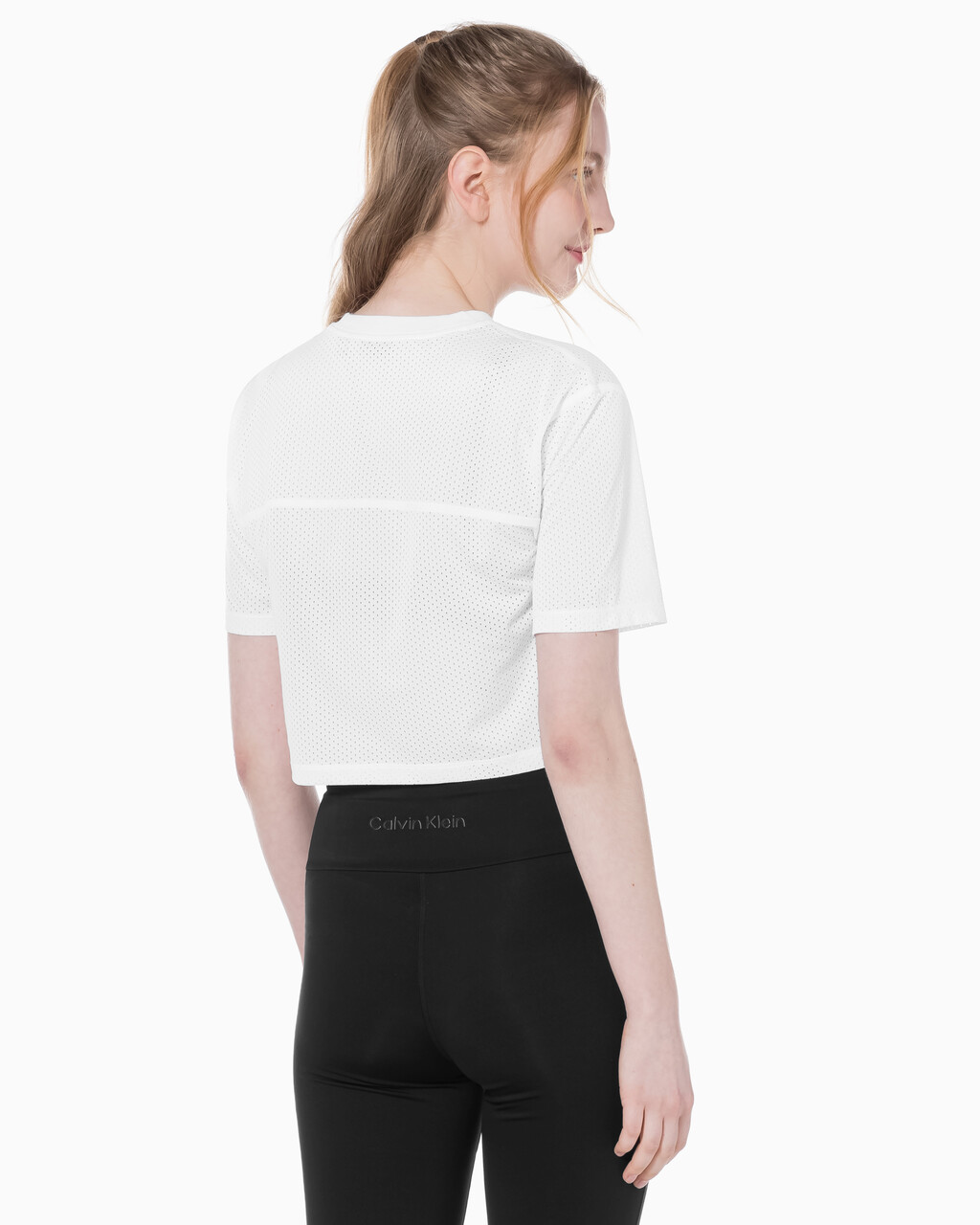 Buy 여성 릴렉스핏 크롭 저지 숏슬리브 티셔츠 in color BRILLIANT WHITE
