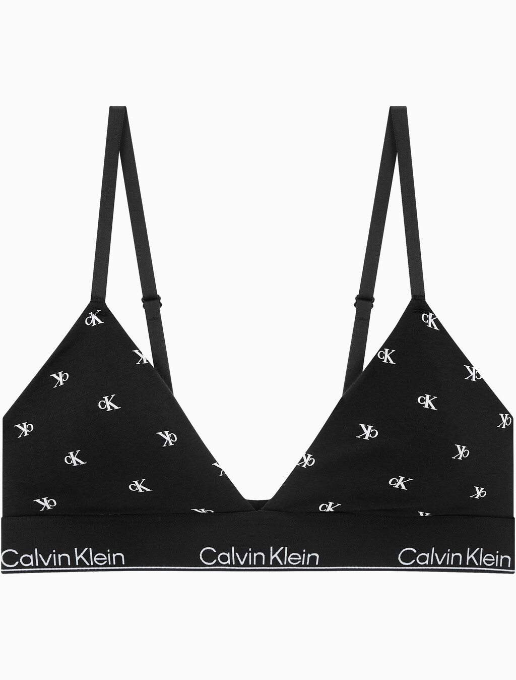 Buy 여성 아이콘 코튼 모달 트라이앵글 in color DIAMOND LOGO PRINT_BLACK