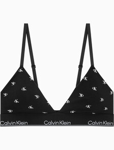 Buy 여성 아이콘 코튼 모달 트라이앵글 in color DIAMOND LOGO PRINT_BLACK