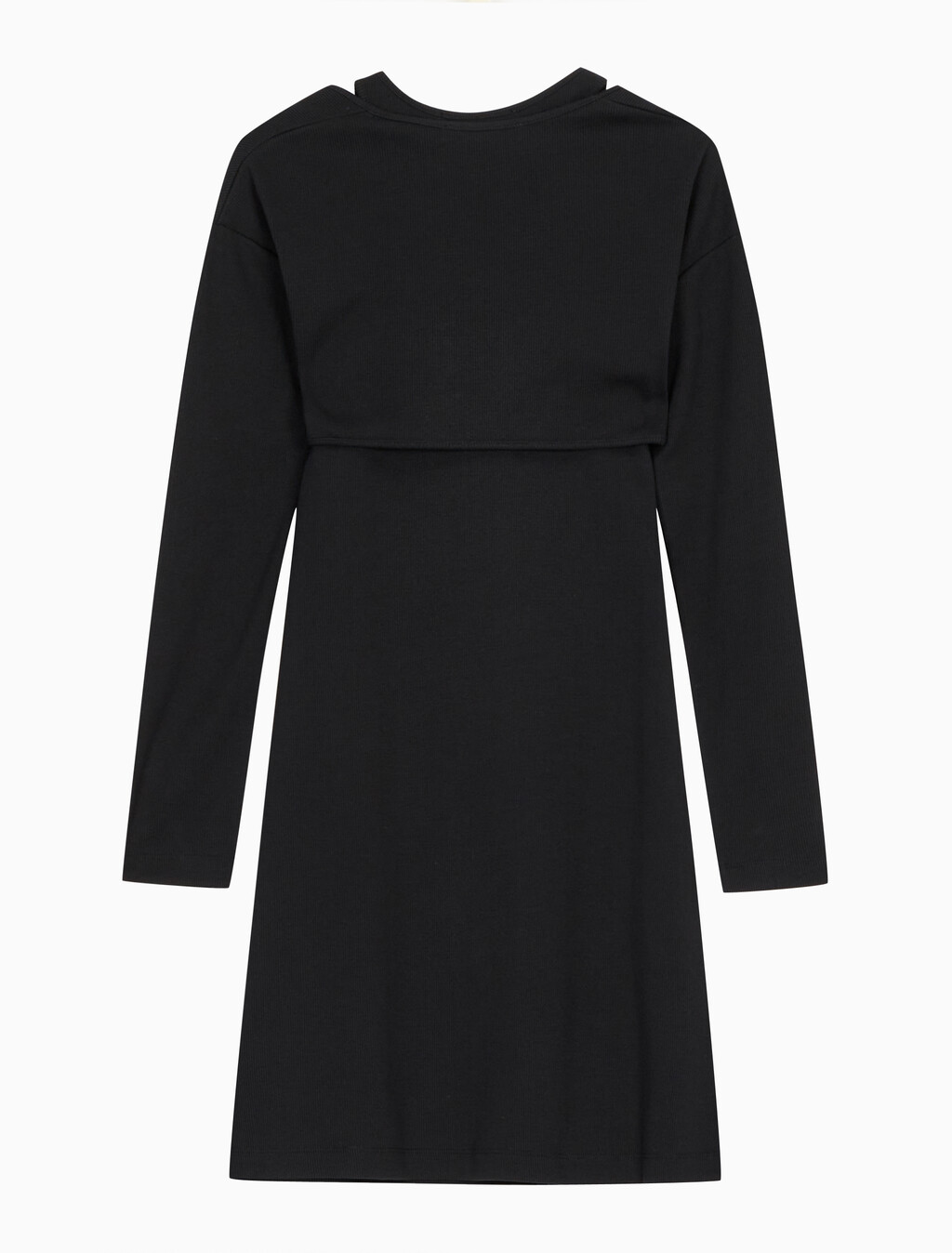 Buy 여성 2 IN 1 컷 아웃 립 드레스 in color CK BLACK
