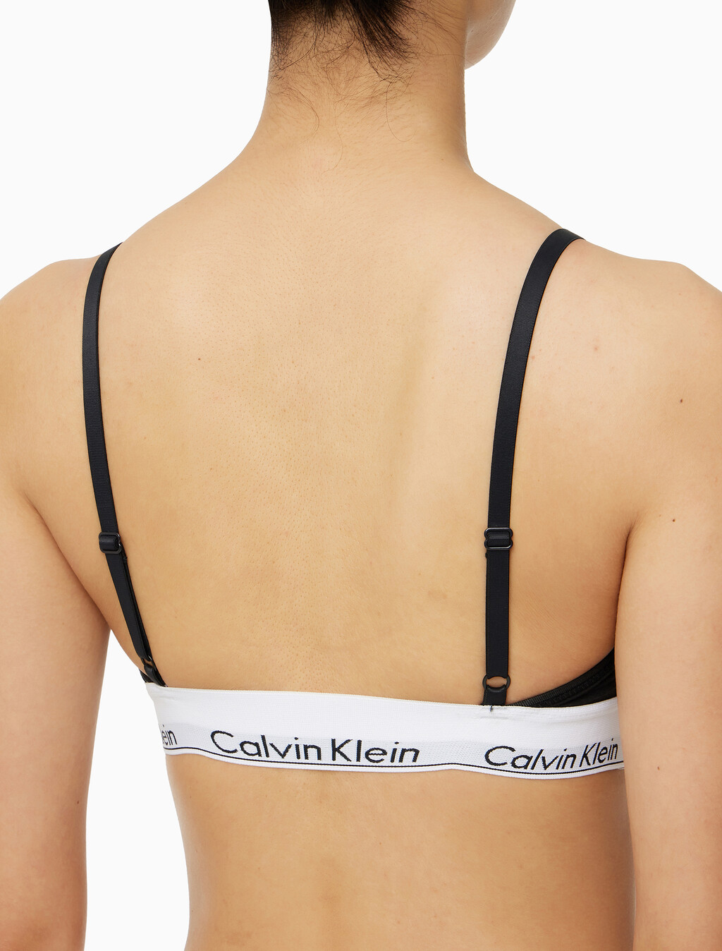 Buy 여성 모던코튼 디컨스트럭티드 AF 브라렛 in color BLACK