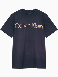 Buy 남성 소프트 페이디드 로고 크루넥 반팔 티셔츠 in color DARK SAPPHIRE