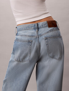 Buy 여성 와이드레그 에코 데님 in color Light Blue