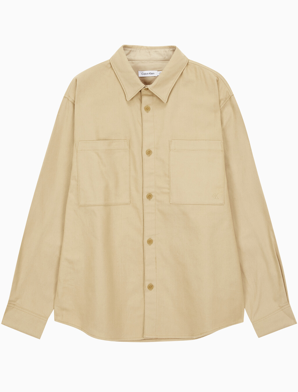 Buy 남성 롱슬리브 오버사이즈 플란넬 셔츠자켓 in color TRAVERTINE