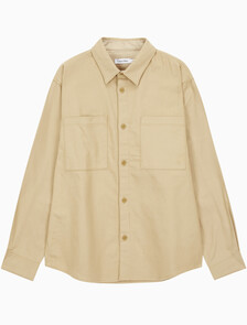 Buy 남성 롱슬리브 오버사이즈 플란넬 셔츠자켓 in color TRAVERTINE