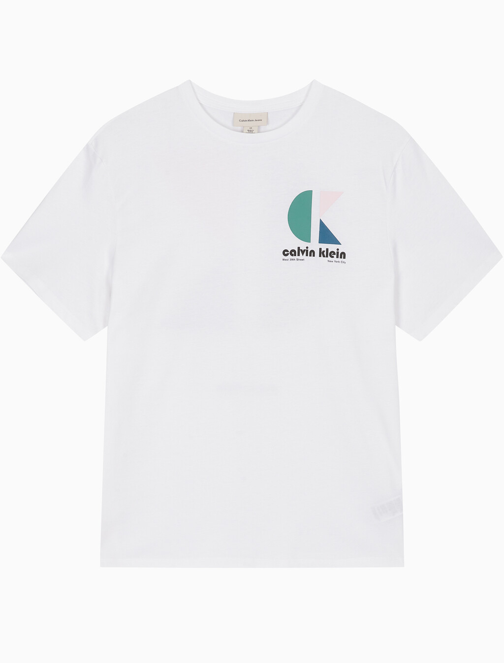 Buy 남성 이지핏 바우하우스 로고 그래픽 반팔 티셔츠 in color BRILLIANT WHITE