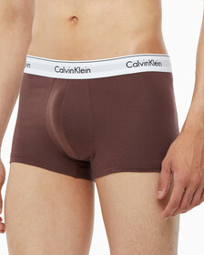 Buy 남성 모던 코튼 3PK 트렁크 in color GREY/DEEP BROWN/RED