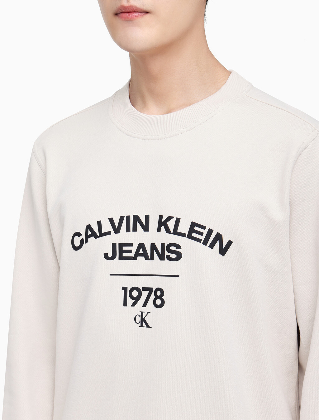 Buy 남성 커브 1978 로고 크루넥 스웨트셔츠 in color BLUR FLORAL_BLACK