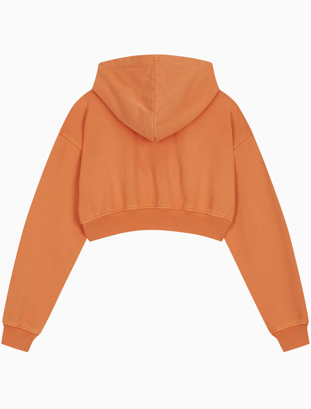 Buy 여성 미네랄 다이 모노로고 후디 in color ORANGE