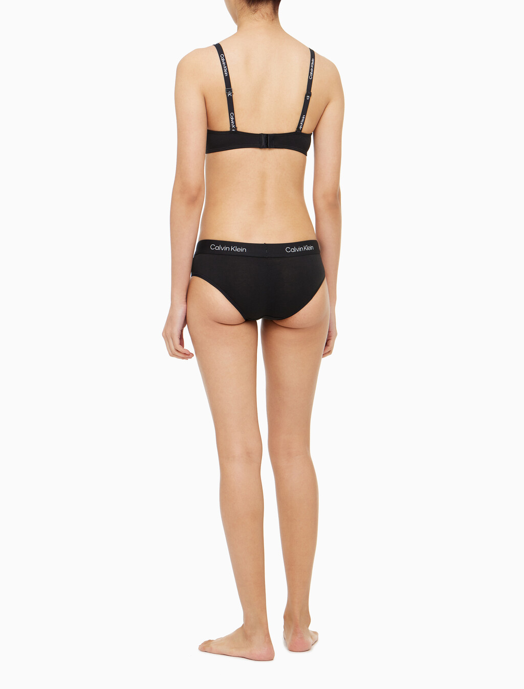 Buy 여성 1996 코튼 AF 라이틀리 라인드 데미 브라 in color BLACK