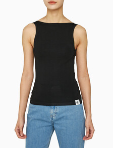 Buy 여성 아카이브 스웨터 탱크 탑 in color CK BLACK