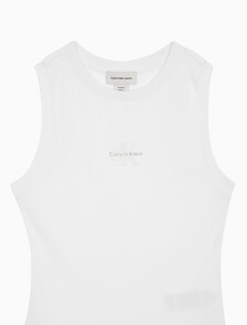 Buy 여성 모노로고 립 탱크 in color BRILLIANT WHITE