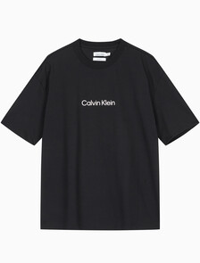 Buy 남성 릴렉스핏 헤비 코튼 크루넥 반팔 티셔츠  in color BLACK BEAUTY