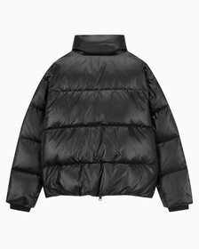 Buy 남녀공용 글로시 숏 푸퍼 in color CK BLACK