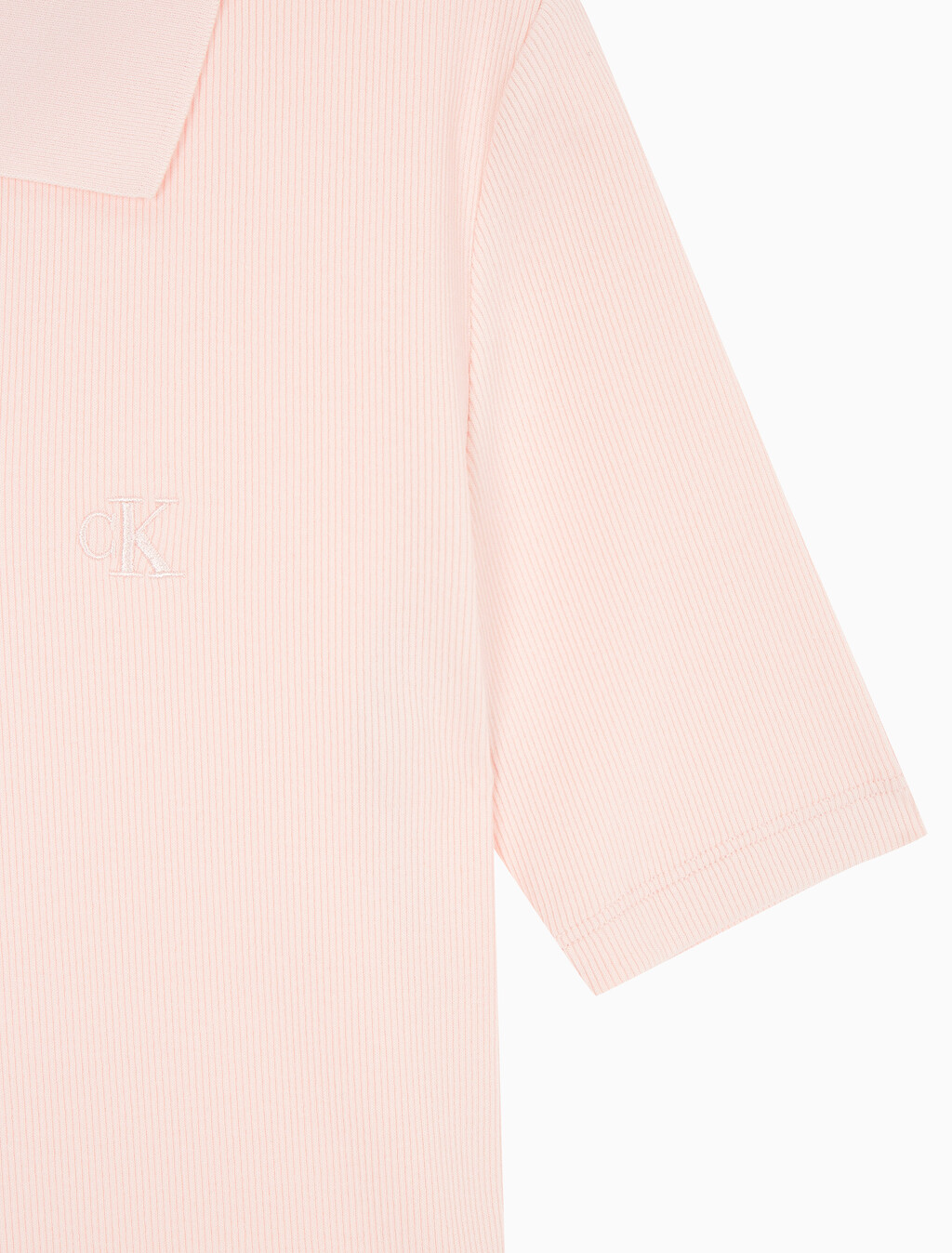 Buy 여성 슬림핏 브이넥 폴로 in color LIGHT PINK