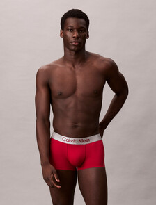 Buy 남성 브러시드 마이크로파이버 스트레치 로우 라이즈 트렁크 in color Brown