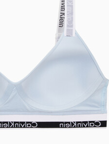 Buy 여성 모던코튼 훅앤아이 브라렛 in color LIGHT BLUE
