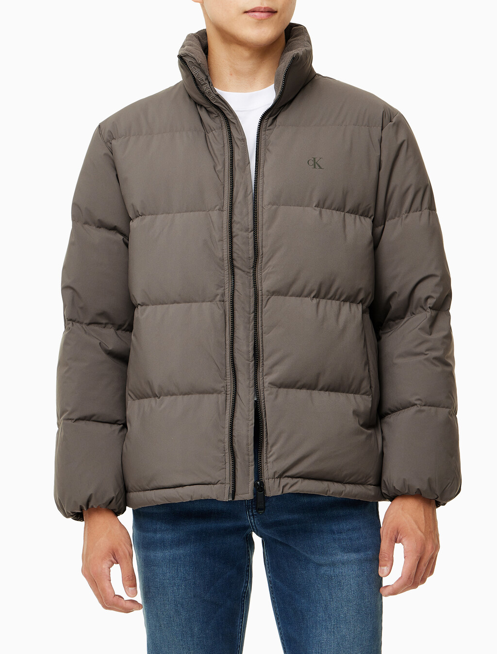 Buy 남성 베이직 에센셜 다운 푸퍼 자켓  in color BROWN
