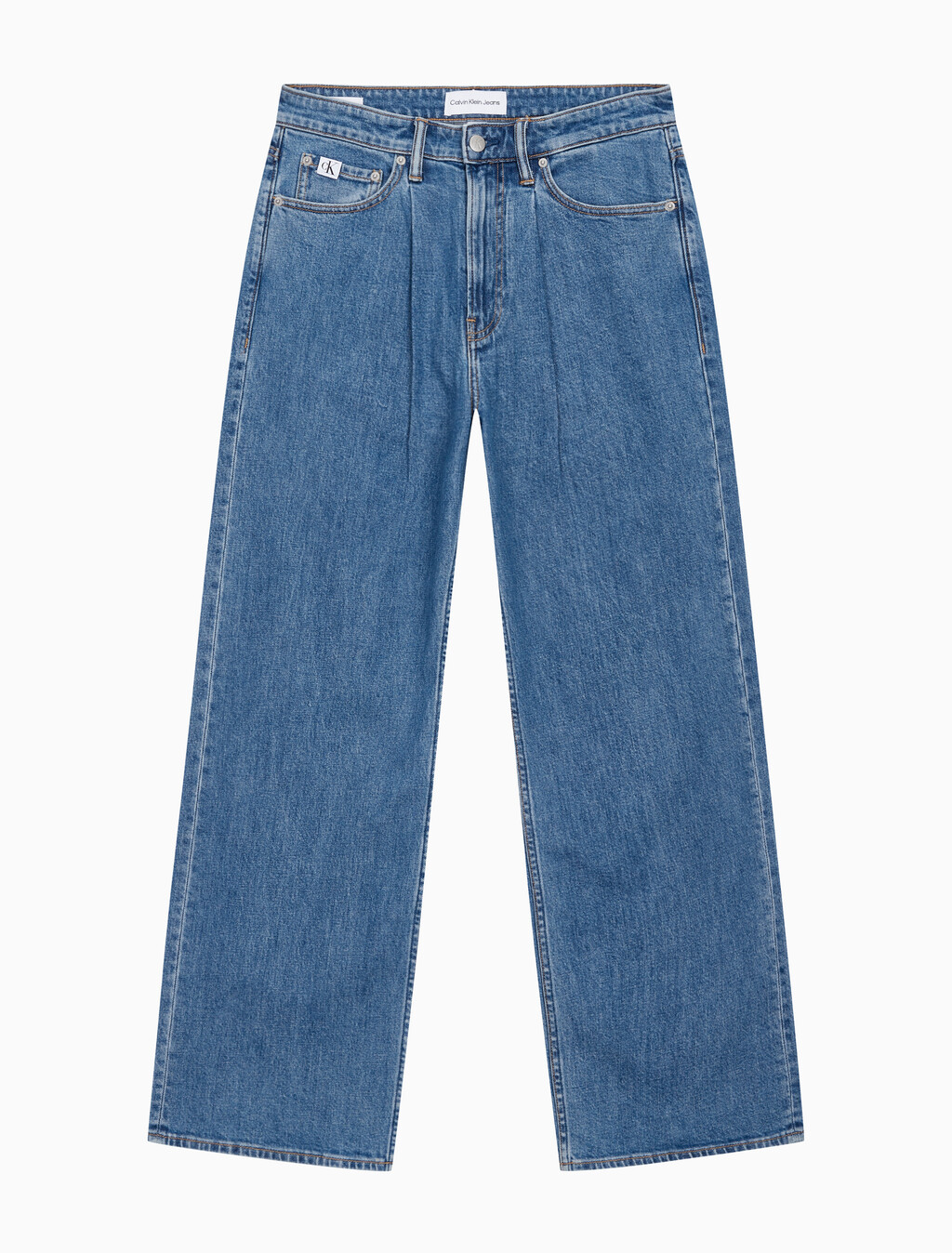 Buy 남성 90's 루즈핏 미드블루 데님 in color MID BLUE BACK EMBRO