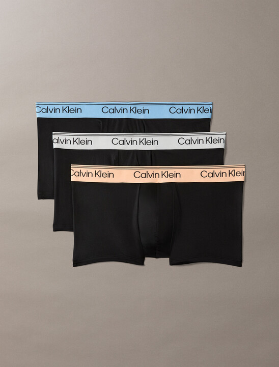 남성 마이크로파이버 스트레치 3PK 로우 라이즈 트렁크