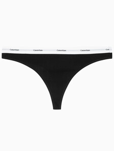 Buy 여성 코튼 스트레치 립 T팬티 in color BLACK
