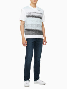 Buy 남성 릴렉스핏 스프레이 스웨터 베스트 in color TIE DYE AOP