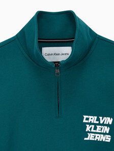 Buy 남성 3D로고 퓨처페이드 하프 집업 in color ATLANTIC DEEP