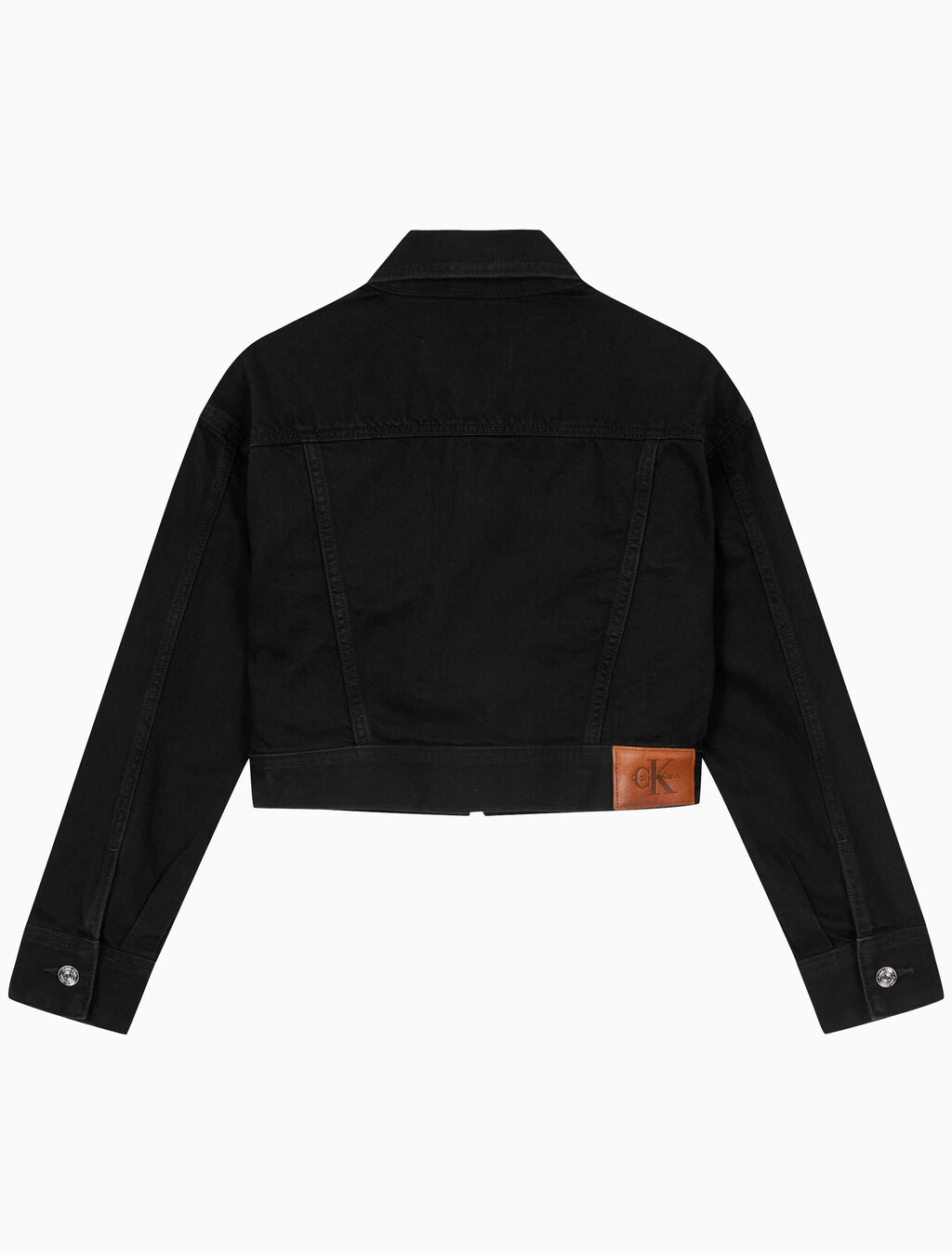 Buy 여성 크롭 블랙 데님 자켓 in color Black